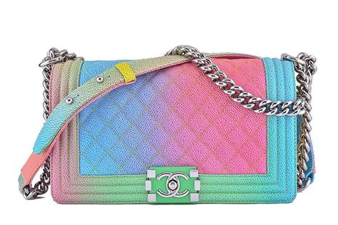 chanel multicolor medium rainbow boy chanel|chanel boys handbags.